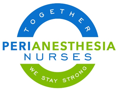 perianesthesia nurse awarenss week logo green and blue half circles